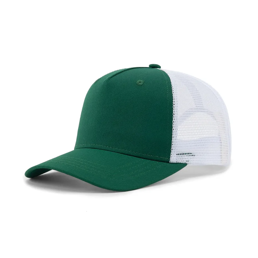 100% RPET 5-Panel Mesh Trucker Cap, 2-Tone | PTR5 - Image 5