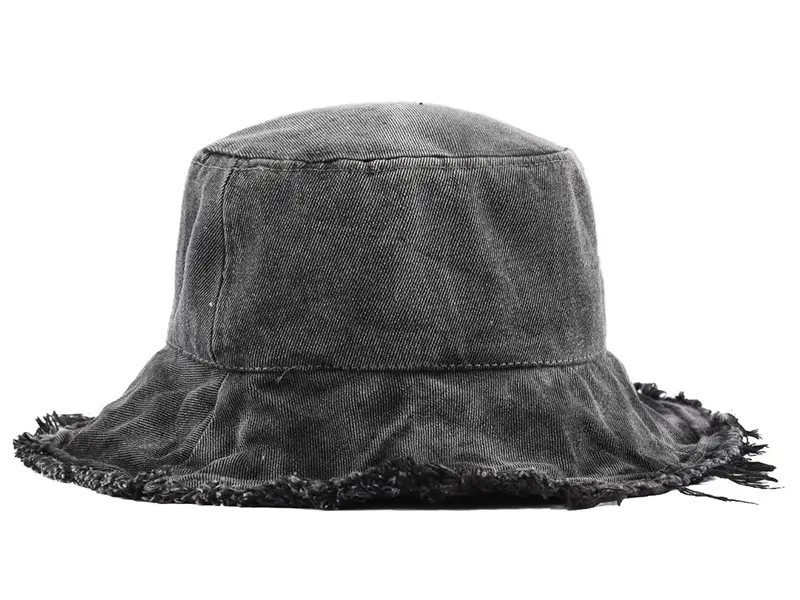 Custom made old cowboy wide-brimmed bucket hat