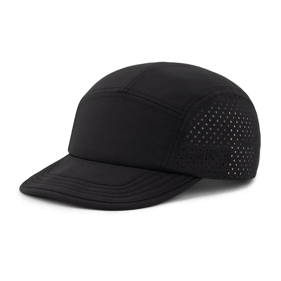 Lightweight Recycled Nylon 5-Panel Cap with Laser-Cut Ventilation | NSP5 - Image 5