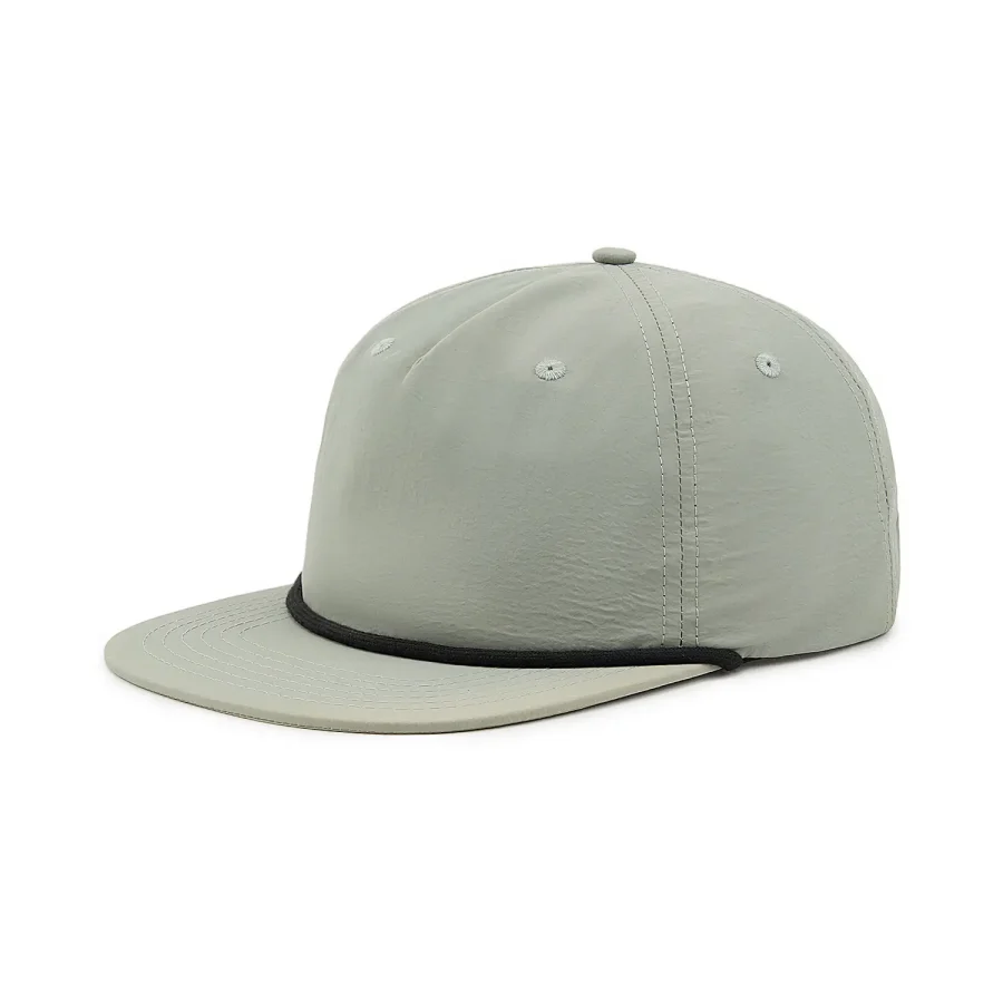 Recycled Nylon Lightweight 5-Panel Flat Bill Rope Cap | NCN5