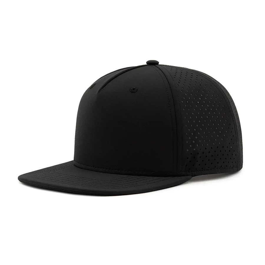 Recycled Performance Snapback Hat, Flat Bill | PSN5 - Image 3