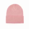 100% RPET Knit Cuffed Beanie-pink-PBN0110