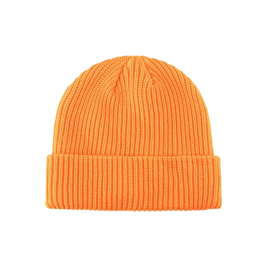 100% RPET Ribbed Cuffed Beanie-orange-PBN0411