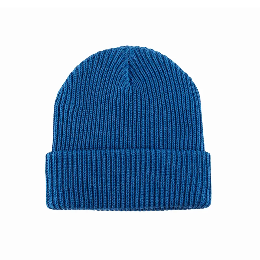 100% RPET Ribbed Knit Cuffed Beanie-light blue-PBN0308