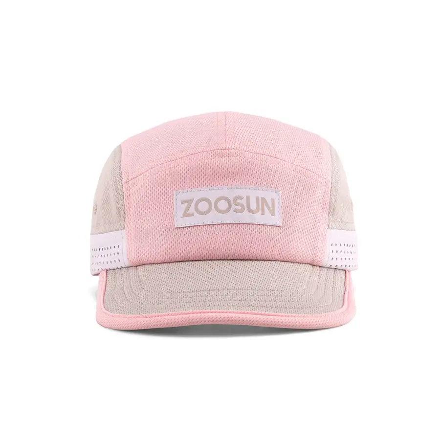 Recycled Polyester Breathable Colorblock 5-Panel Hat - Image 2