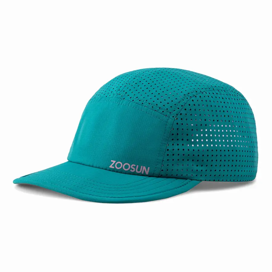 Recycled Nylon Laser-Punched Thin Sports Five-Panel Cap - Image 3