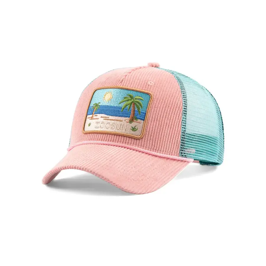 Coconut Tree Embroidery Beach Trucker Hat - Image 2