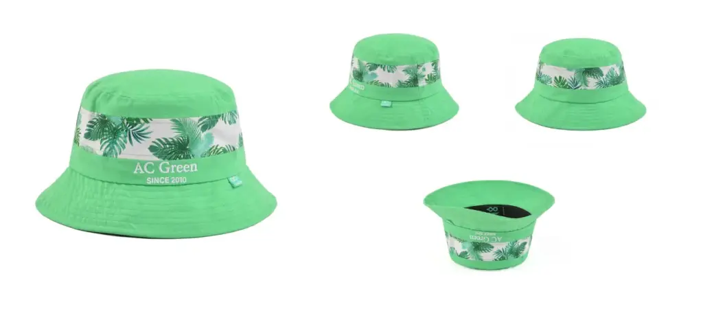 Geen bucket hat with details