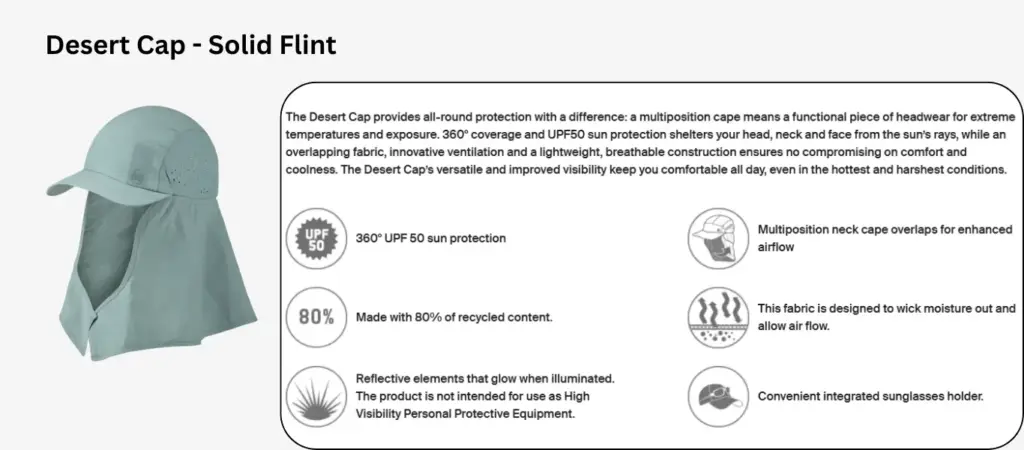 Desert Cap - Solid Flint